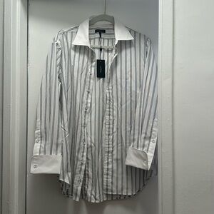Rag & bone pin stripe button up shirt